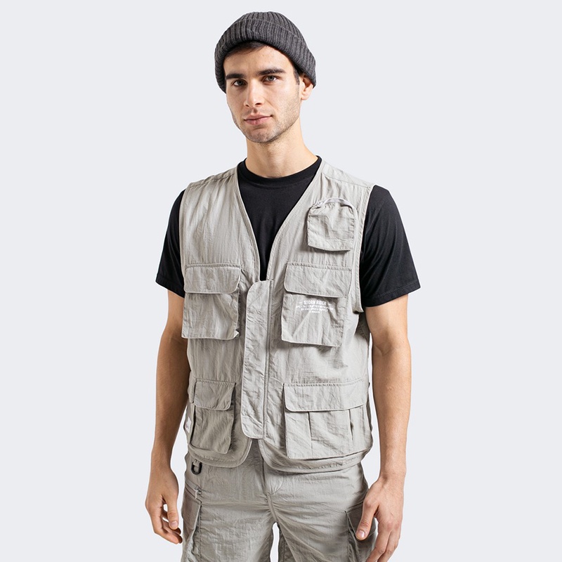 FMC Speed Supply Original Rompi Vest M-74 Battle Dress Nylon Pria Abu 071222