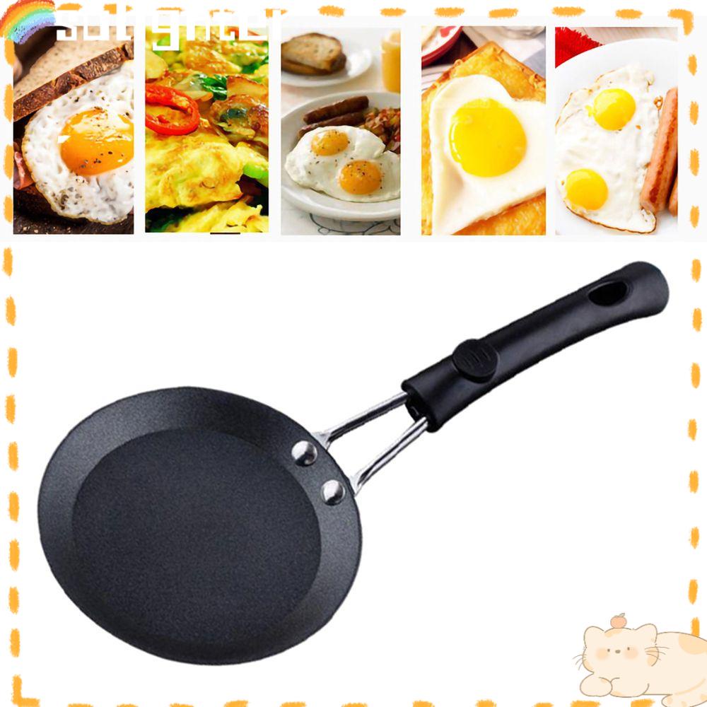 Solighter Mini Fry Pan Camping Hiking Peralatan Masak Kompor Induksi Egg Omelette Non Stick