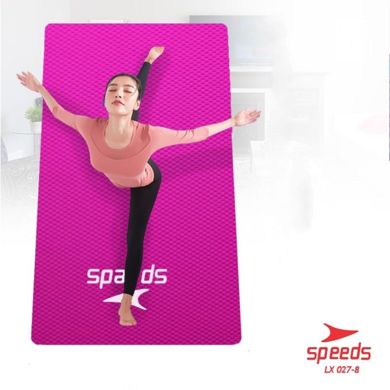 (COD) Matras Yoga SPEEDS NBR Yoga Mat Alas Olahraga Yoga Senam Lantai 8Mm & 10mm