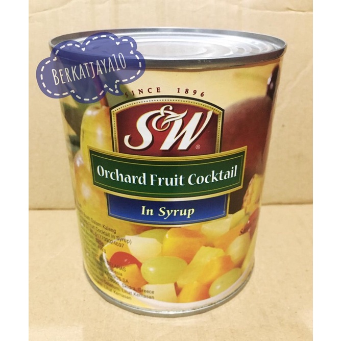 SW Orchard Fruit Cocktail in Syrup 825gr Buah Kaleng Campur S&amp;W