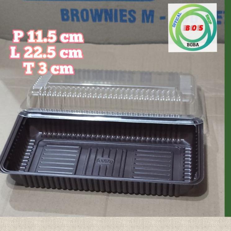 ♣ Mika Brownies Medium - Size M Kotak Bolu Brownies M merek BSM Mika Tebal ✧