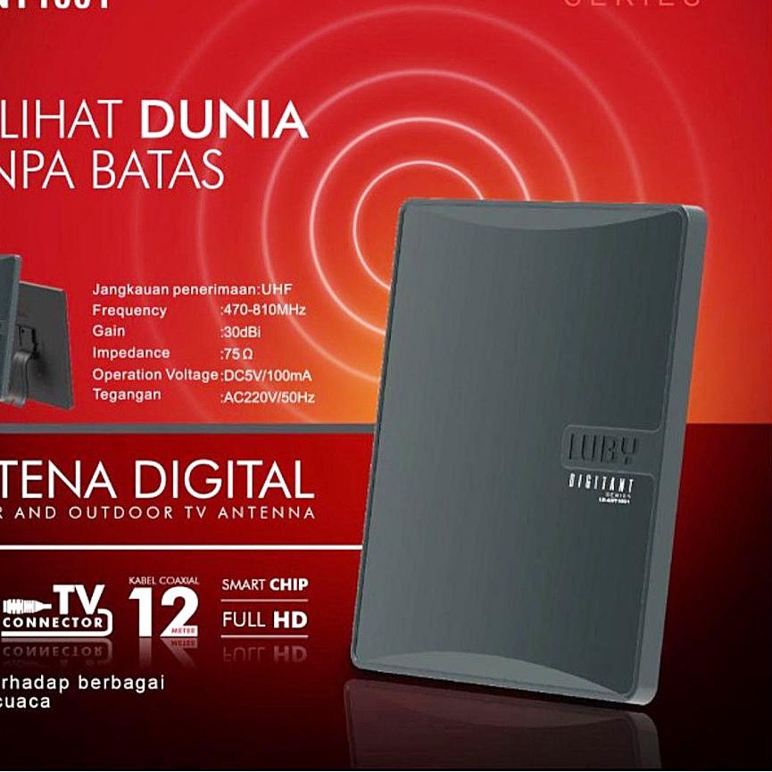 ➷ Antena Digital Luby LB-ANT1001 / Antena Indoor Outdoor Untuk STB Set Top Box TV Digital ♕