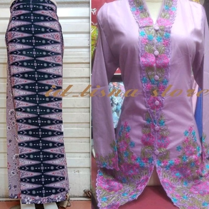 Set Kebaya Encim Modern//Kebaya Encim Model Lengan Panjang