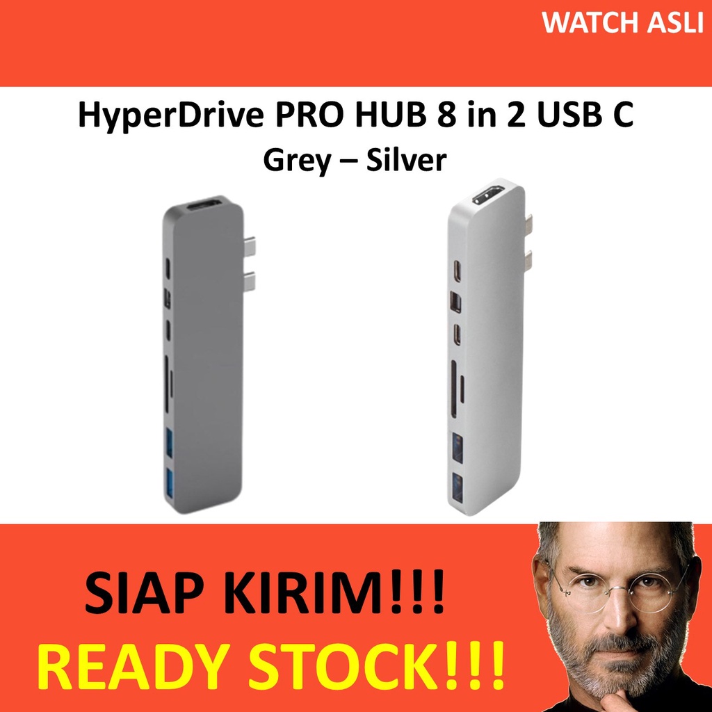 HyperDrive PRO HUB 8 in 2 USB C MacBook Pro Air M1 2020 iPad Pro Mini