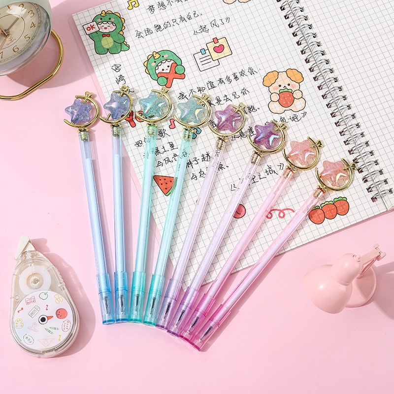 Pulpen Gel Alat Tulis Kreatif Lucu/Pena Kawaii Cepat Kering Netral Pulpen Ballpoint Tongkat Ajaib Lucu