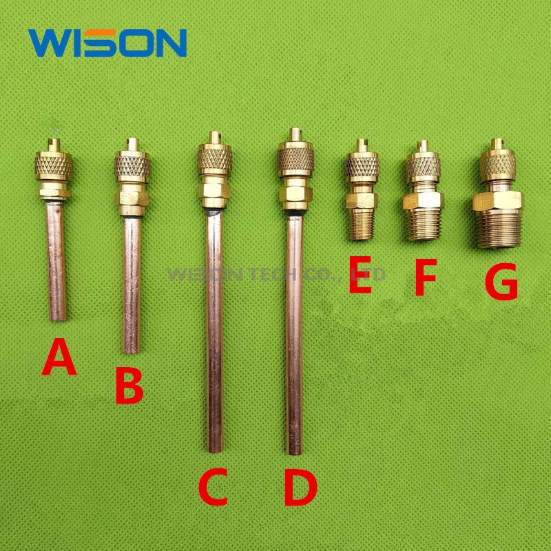 Check valve Kulkas Pendingin Ruangan fluoride nozzle Tambah Cairan nozzle Quick connector Chiller Jarum Tembaga