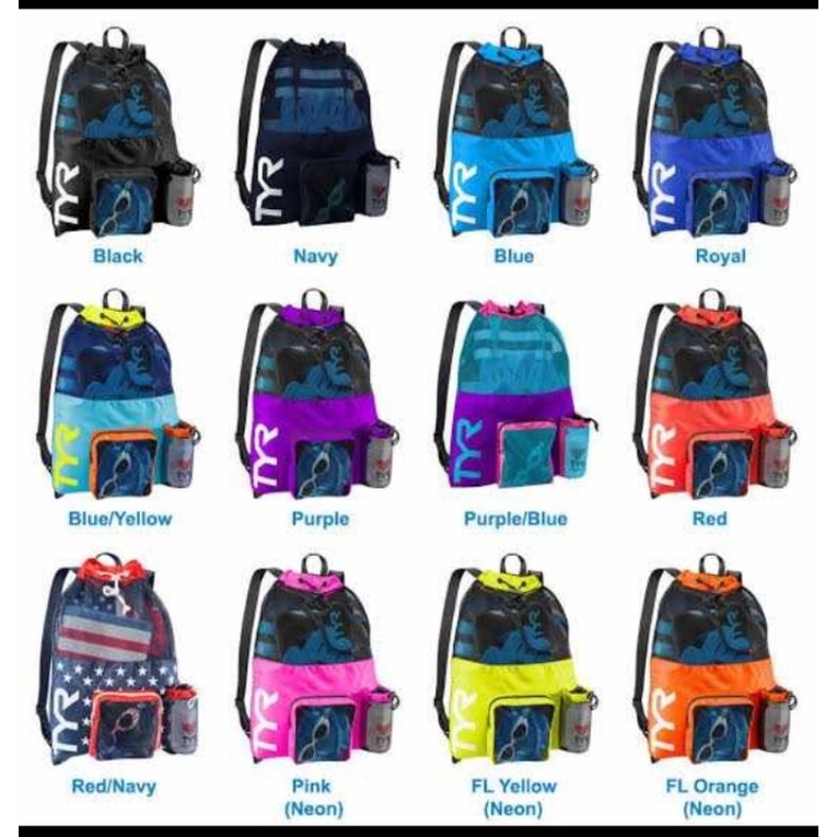 Tas Renang TYR Bigmesh Stok warna terbatas