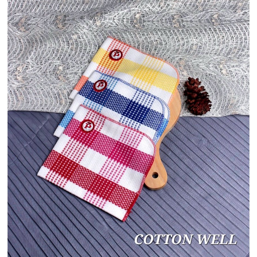 Serbet dapur Warna Warni / Kain Lap / Lap Piring / Lap Gantung / Lap Meja / Tutup Piring Serbet Parwitex PF812