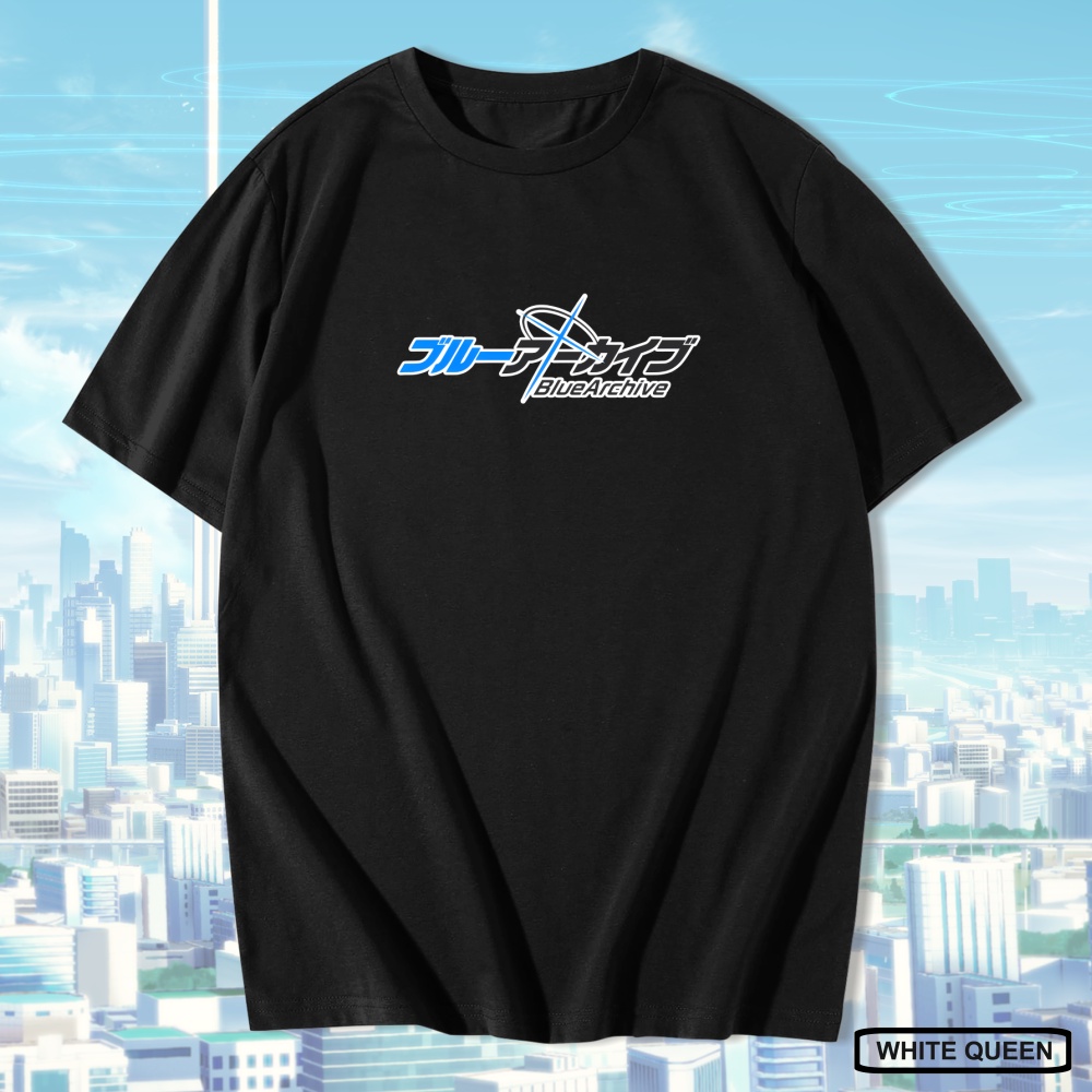 KAOS BLUE ARCHIVE LOGO - KAOS DISTRO PRIA & WANITA KAOS ANIME & GAME LOGO BLUE ARCHIVE