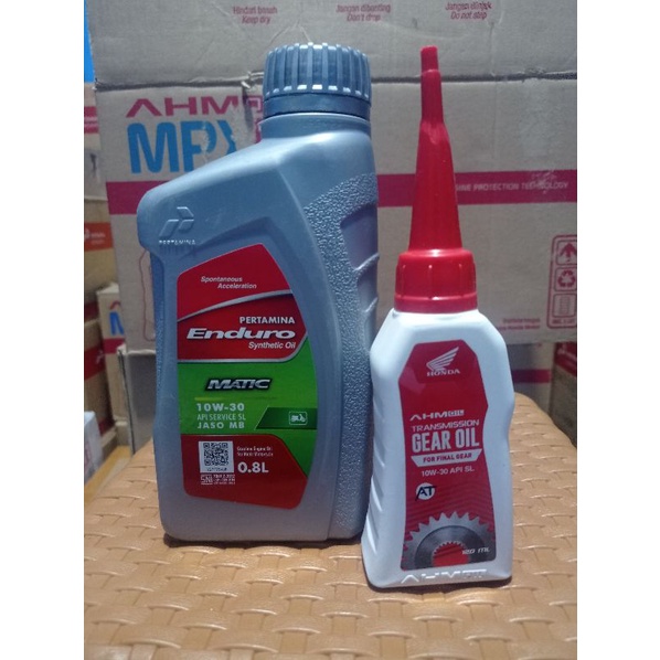 PAKET SERVIS OLI ENDURO METIK  0,8 DAN GEAR AHM 120ML