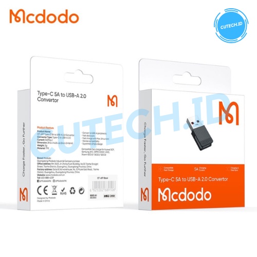 MCDODO USB TYPE C TO USB A ADAPTER CONVERTER OTG 5A