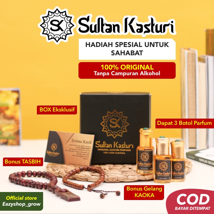 [DIJAMIN ASLI] 100% ORIGINAL PARFUM SULTAN KASTURI Parfume sultan kasturi Minyak Sultan Kasturi Kast