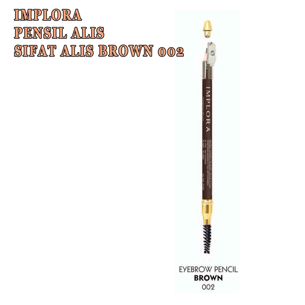 Pensil Alis * Implora Eyebrow * Colors Brown &amp; Black * Grey