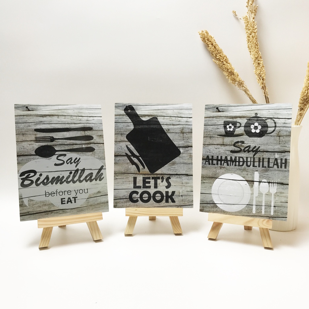 TENNESY HIASAN DINDING WALL DECOR KITCHEN MINIMALIS 15x20CM PAJANGAN POSTER DEKORASI DINDING KAMAR RUMAH