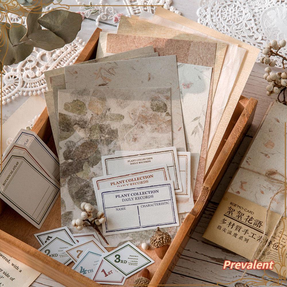 Preva 30PCS/Pack Kertas Scrapbooking Kado Jurnal Dekorasi Alat Tulis Latar Belakang Kolase