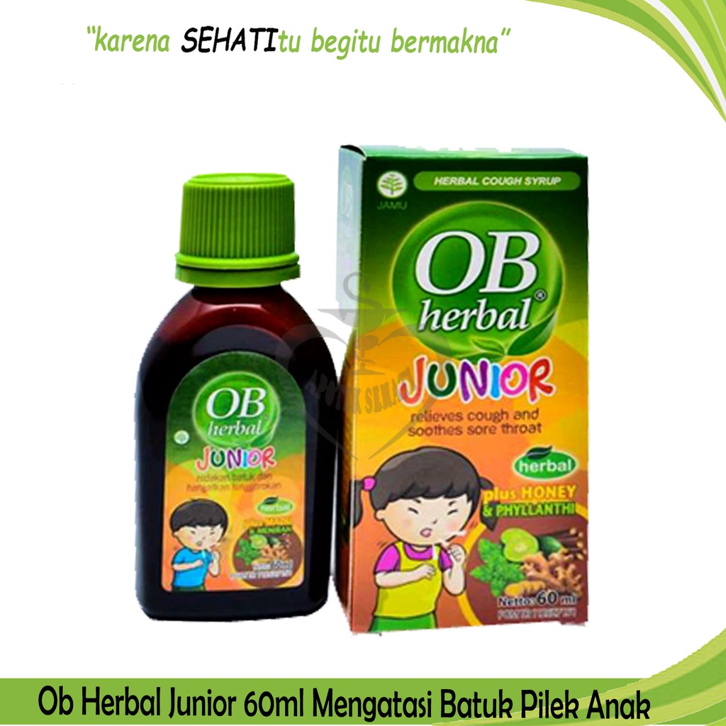 OB HERBAL JUNIOR Syrup sirup 60 Ml