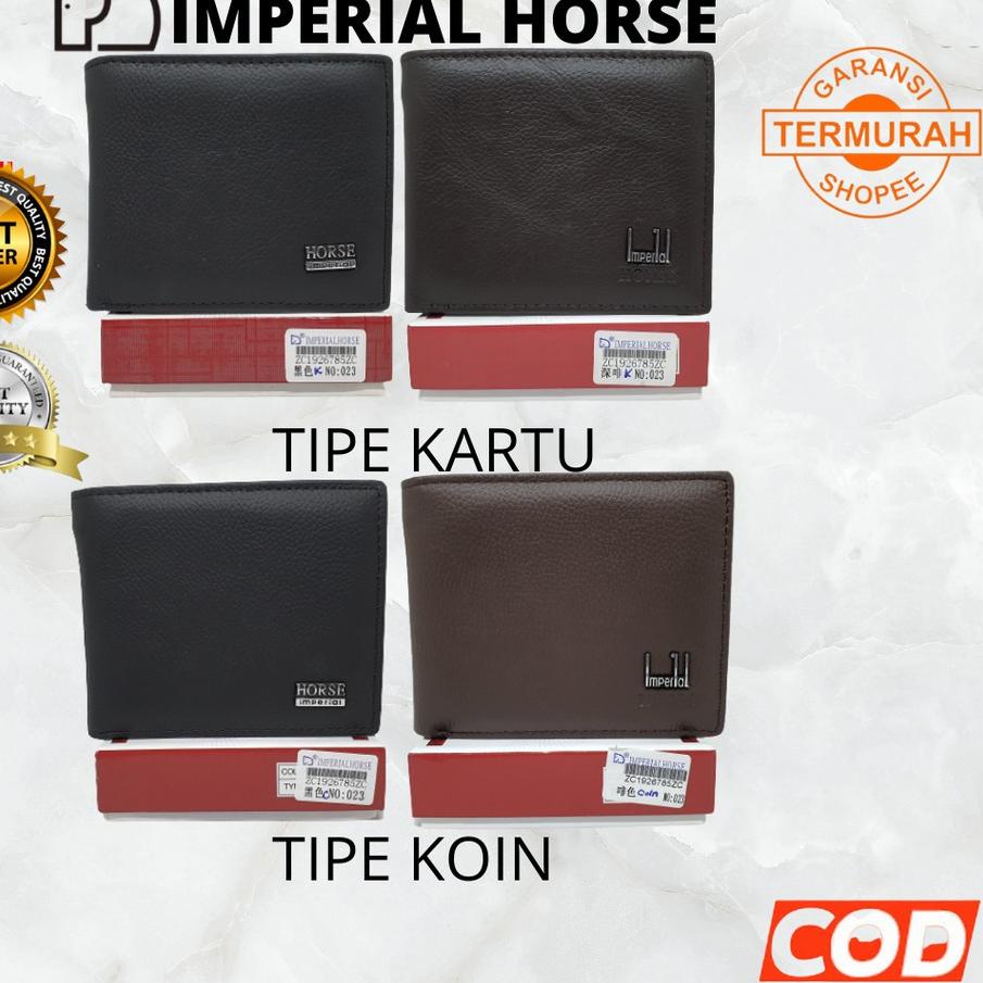 ◄ Dompet Pria Kulit Asli Dompet Lipat Original Import |Dompet Cowo Imperial Horse(Horse ◌