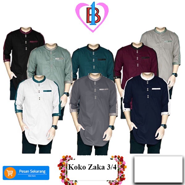 KOKO ZAKA ,Baju Pria Muslimin Terbaru,Termurah B1-Love 59300-61200-63219-65259-67137-69115 (S,M,L,XL,XXL,XXXL)