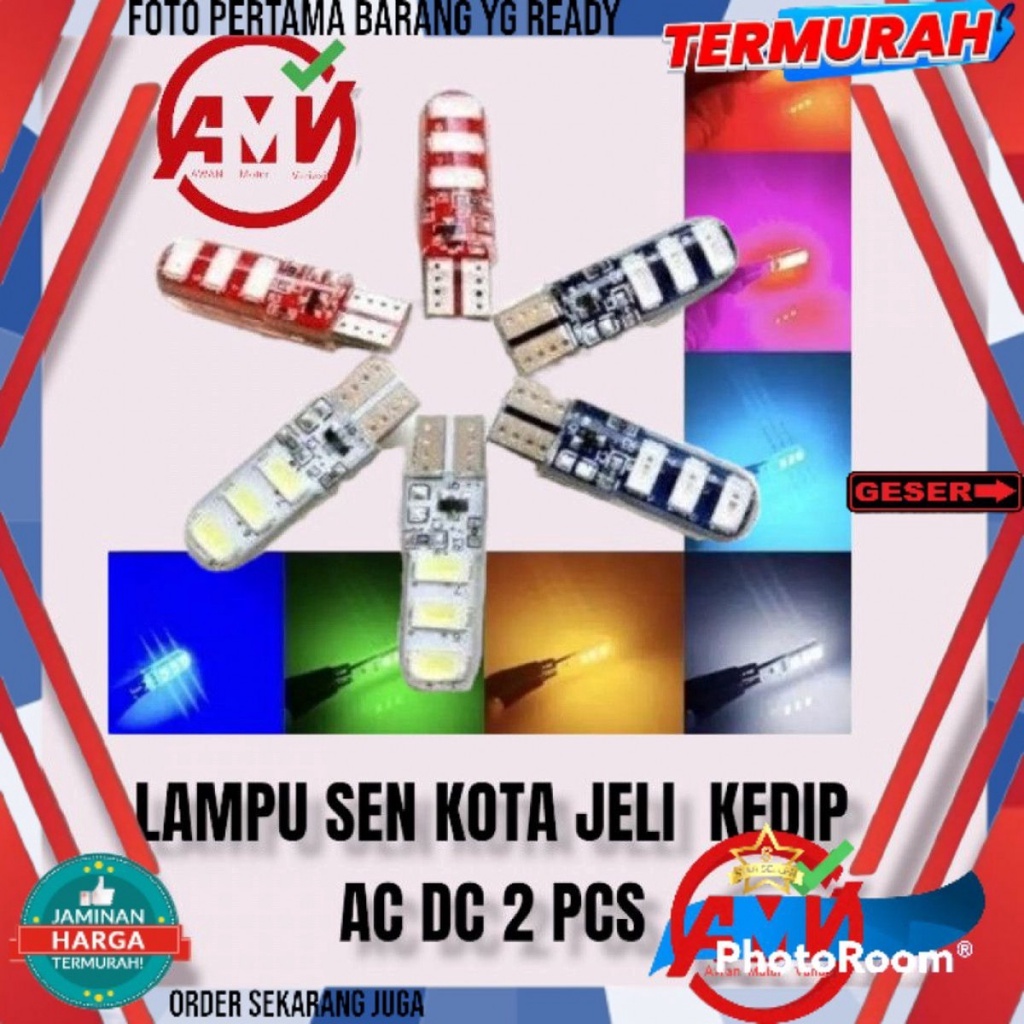 LAMPU SEN SENJA JELI KEDIP PLASMA AC DC 2PCS