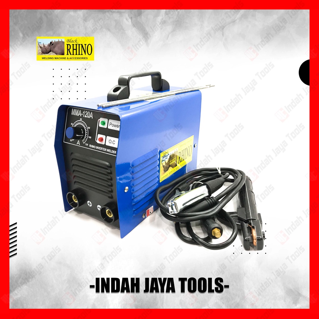 RHINO BIRU 120A Mesin Travo Las Listrik Inverter setara MMA 120 A Trafo