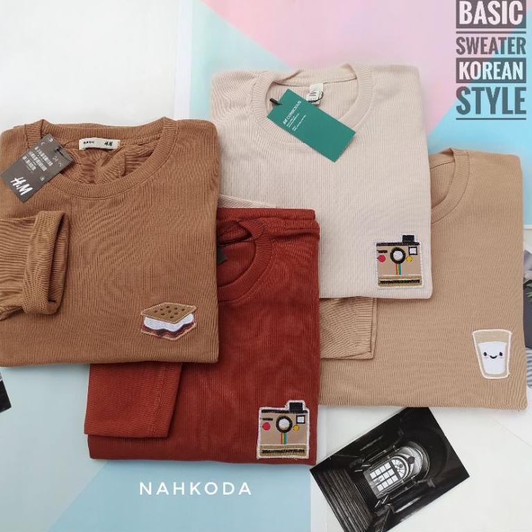 Paling Dicari KAOS RIB PREMIUM LENGAN PANJANG WANITA / KAOS PATCH BORDIR