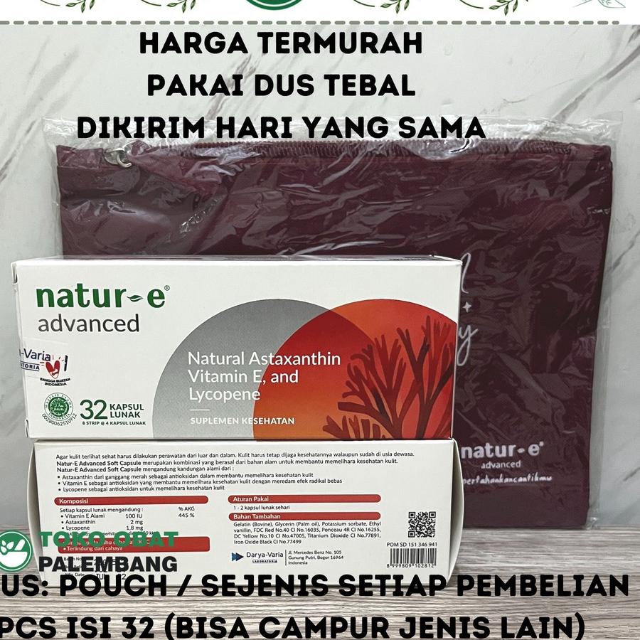 ✨TERBARU✨ Natur-E Advanced 32 kapsul Astaxanthin Natural Vitamin E Lycopene NATURE NATUR -E NATUR E 