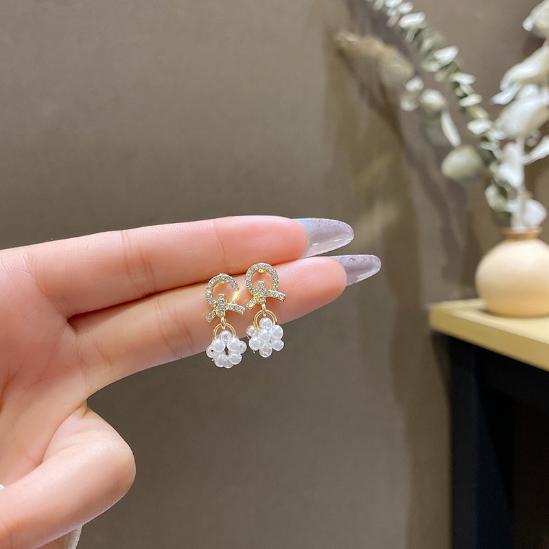 Enxi Gaya Korea Anting925 Perak Jarum Perempuan Temperamen Fashion Kepribadian Yang Berlebihan Perhiasan Earrings Untuk Wanita Pesta GiftE-22006