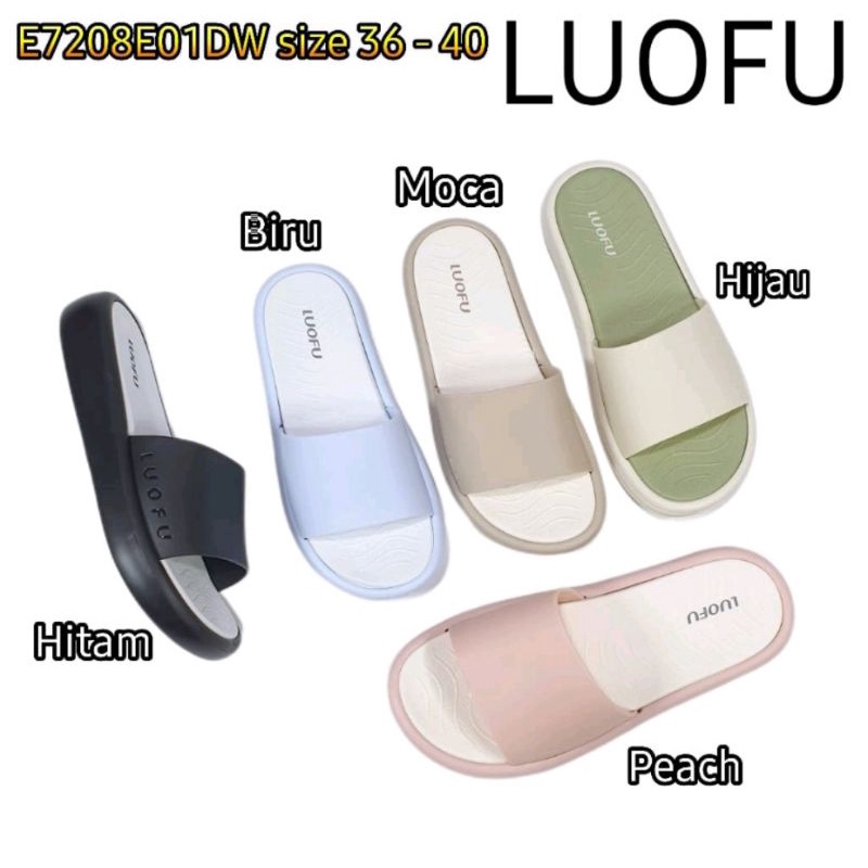 Sandal luofu Wanita Sandal jelly karet Sandal luofu Sandal Luofu import Size 36-40