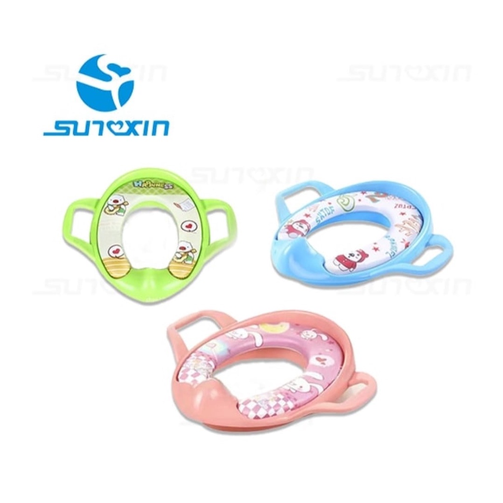 Potty Seat Dudukan Toilet Anak Dengan Handle - Toilet Training Anak - Bantal Closet Empuk