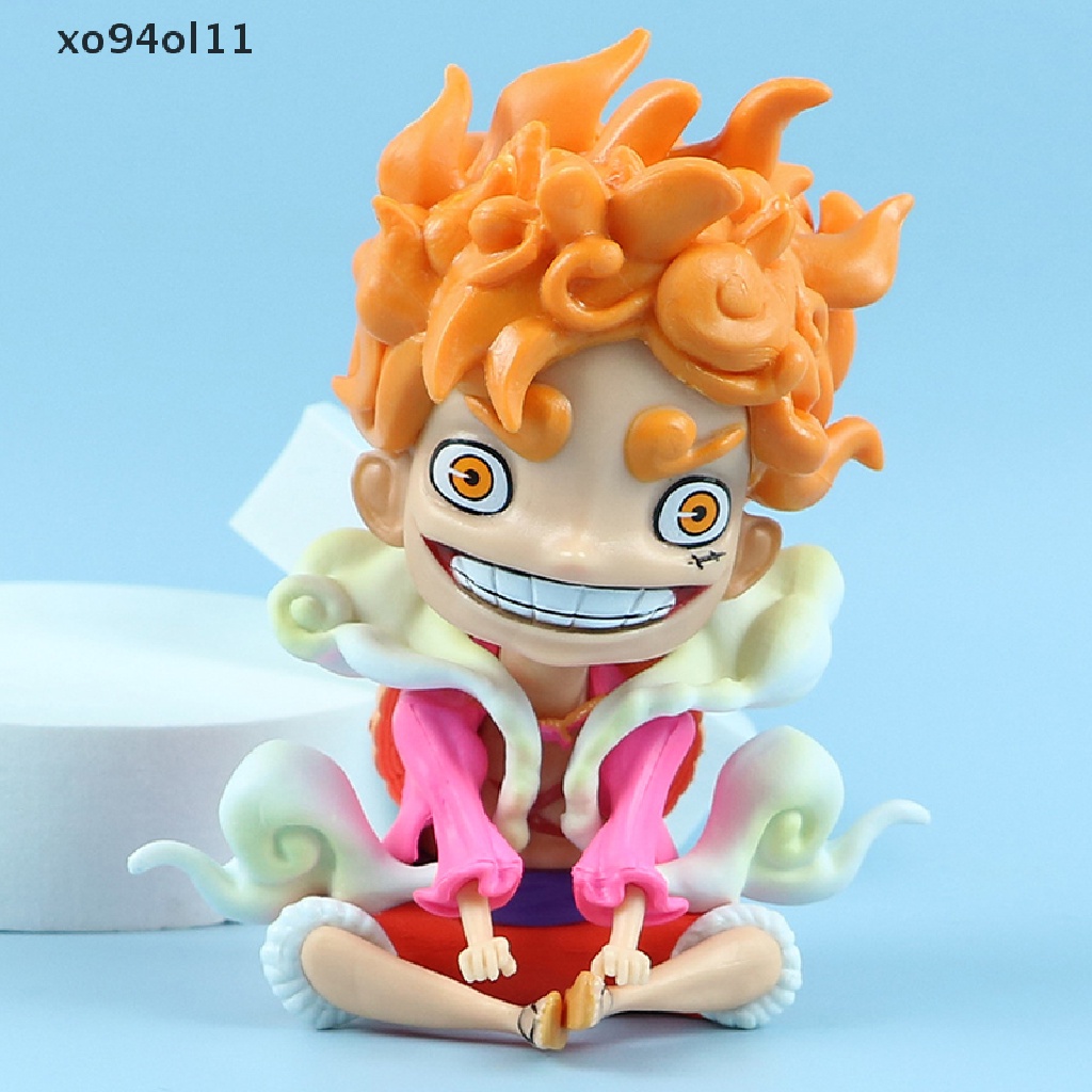 Xo One Piece Luffy Gear5 Tokoh Anime Sun God Nika 12 cm PVC Action Figurine Patung Model Koleksi Mainan Boneka Untuk Anak Hadiah Dewa Matahari Nika Luffy Figure OL