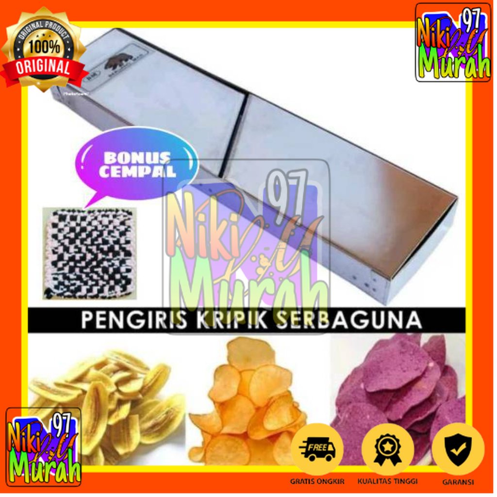 Parutan keripik pengiris kripik singkong kentang pisang Stainless