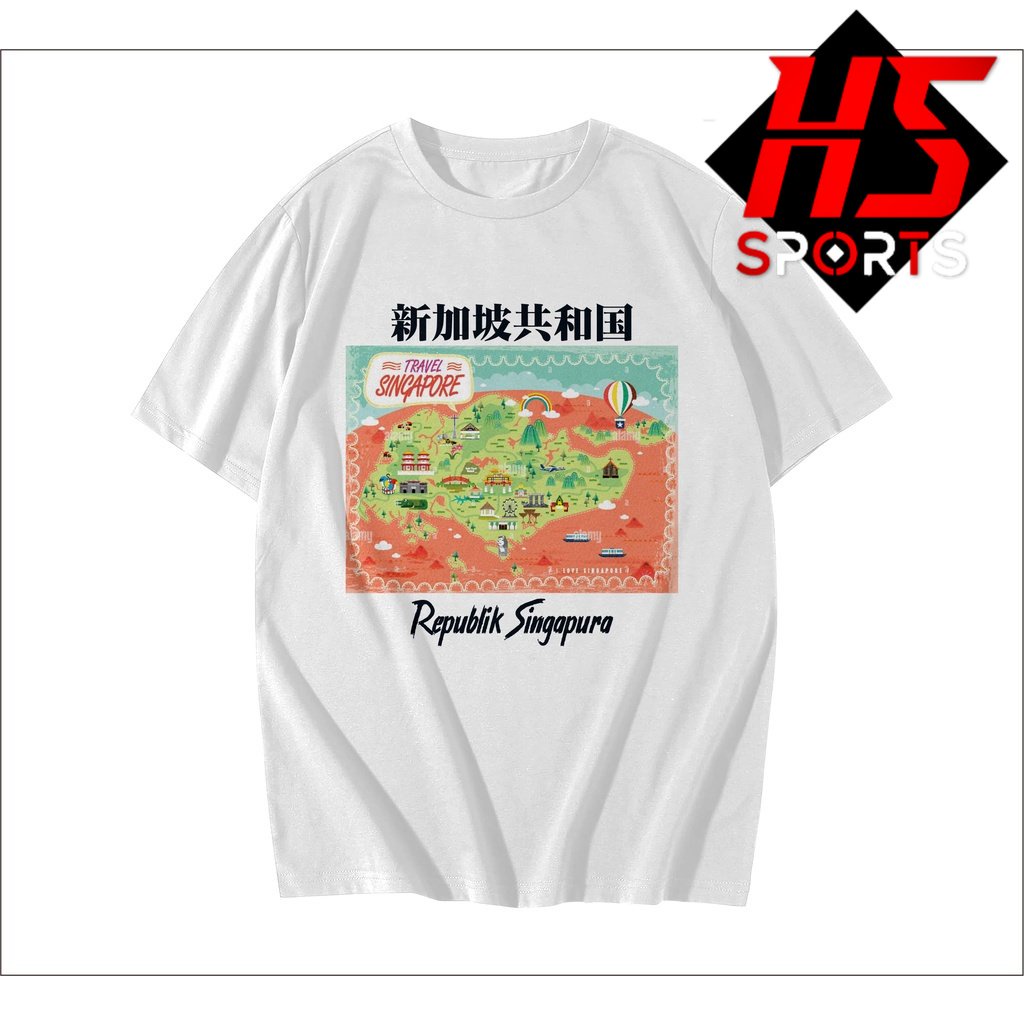 KAOS OLEH OLEH SINGAPORE - BAJU SINGAPUR - KAOS SINGAPORE - TSHIRT SINGAPUR