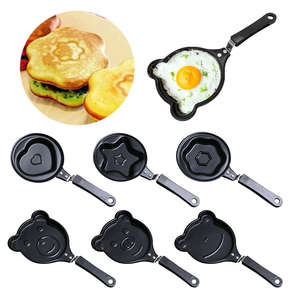 Solighter Breakfast Pan Home Wajan Penggorengan Anti Lengket DIY Mini