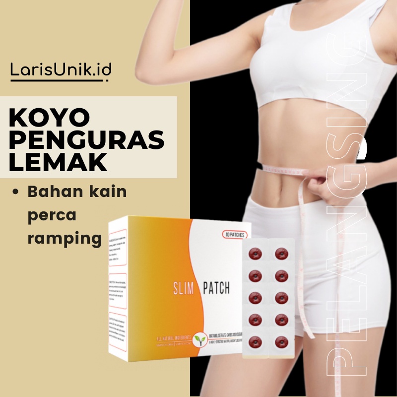 Slim Patch Koyo Pelangsing Pembakar Lemak Tubuh Pengecil Perut Buncit Pria Wanita Paling Ampuh Plester Koyok Diet Detox Herbal Body Slimming Slim Slimmer Penurun Berat Badan Dengan Bahan Alami Original Terbaru