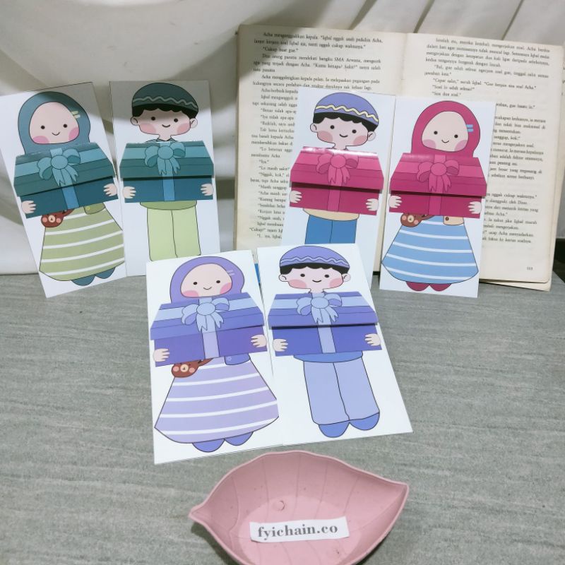 

(isi 6 lembar) Amplop Bentuk Kado Viral 2023 Best Seller