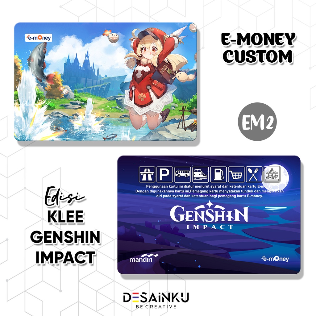 Emoney / Tap Cash / Brizzi / Flazz / Genshin Impact edisi KLEE
