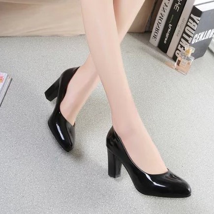 FD Sepatu Hak Wanita High Heels Formal Platform Hels Cewek Simpel HI-045