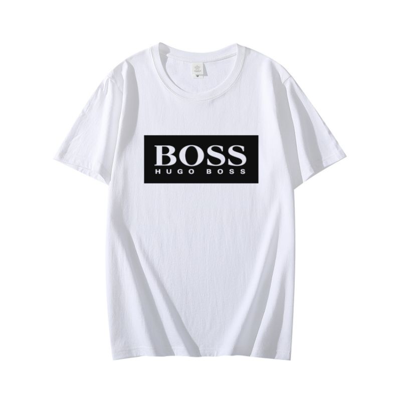 Kaos Oblong Boss Kaos Baju Pria Lengan Pendek Pakaian Atasan Cowok Cewek Tshirt Cod