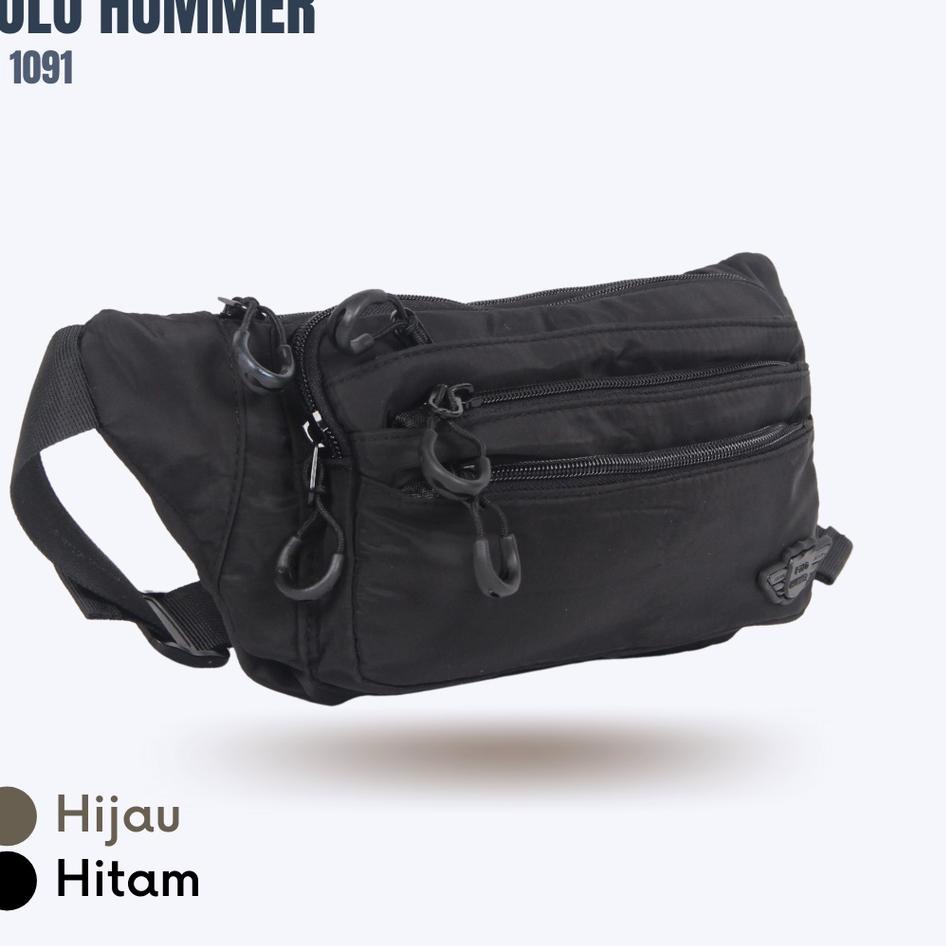 ✫ Tas Pinggang Pria - Tas Bahu Selempang POLO HUMMER ☟