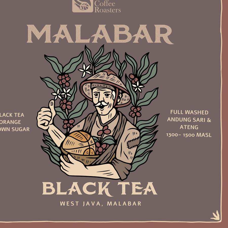 

™ Kopi Arabika MALABAR BLACK TEA (200 gr) Single Origin Specialty Coffee ◘