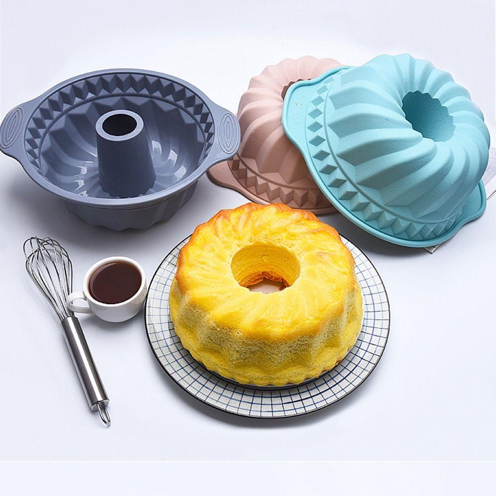 Solighter Bunte Cake Pan Bakeware Dapur Mousse Cetakan Puding Mold Pastry Dish Suling Tabung