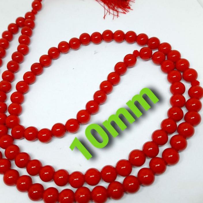 ☂ TASBIH BATU MARJAN 10MM 99BUTIR ORIGINAL ♖
