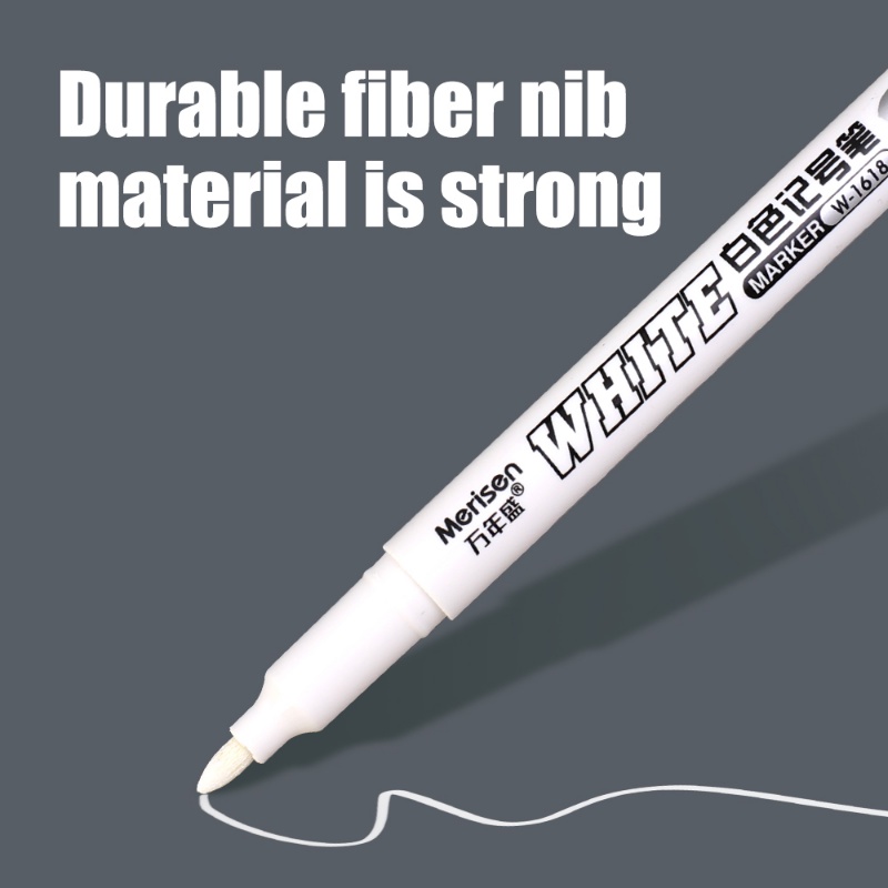 1.5mm Putih Spidol Berminyak Tahan Air Ban Lukisan Grafiti Pulpen Halus Tahan Lama Tidak Luntur Spidol Permanen Gel Pen Untuk Kain Kayu Kulit Mark