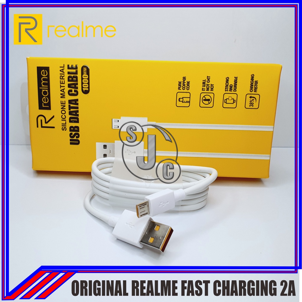 Kabel Data Realme C33 ORIGINAL 100% Fast Charging Micro USB