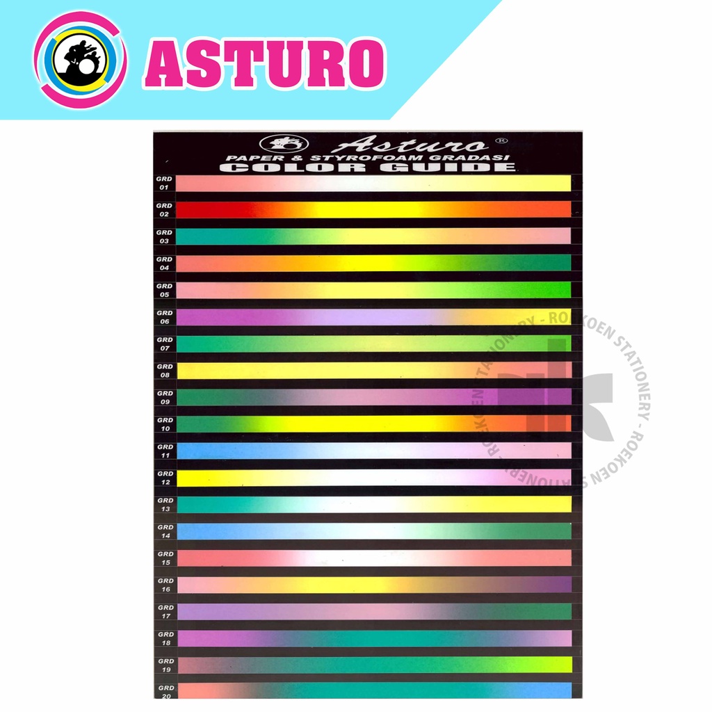 

Asturo Gradasi 3 Warna Paper 40x60cm Kertas Spotlight (Pembelian Minimal 5 lembar Untuk Keamanan Pengiriman)