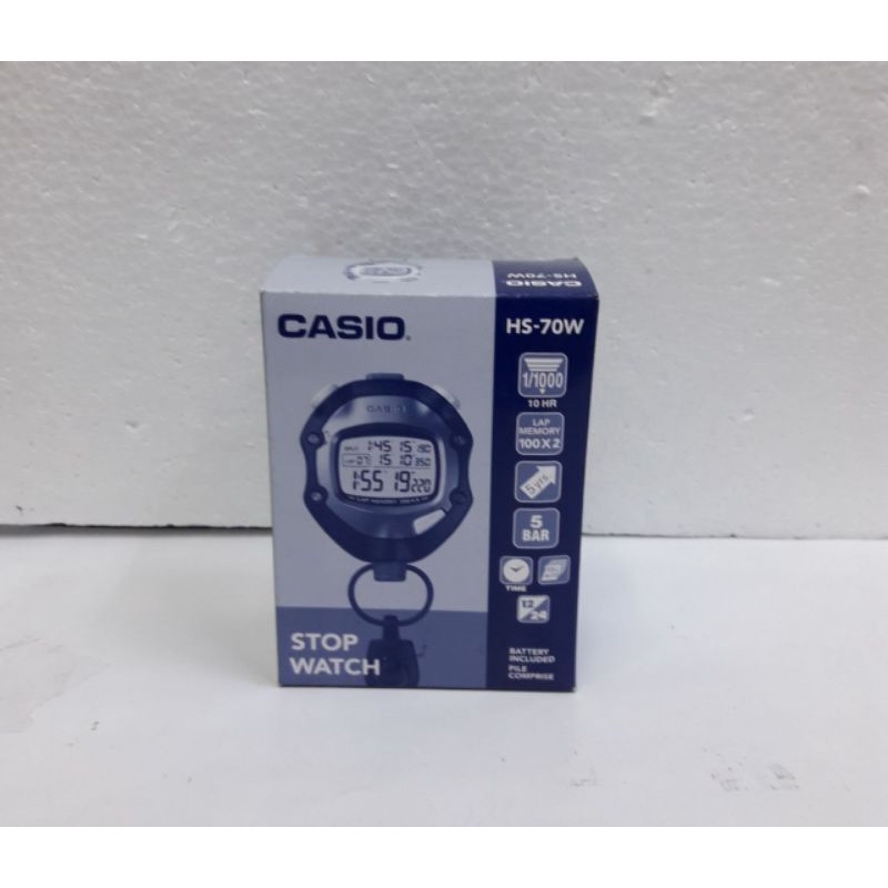 CASIO STOPWATCH HS 70W STOPWATCH 100 LAP ORIGINAL