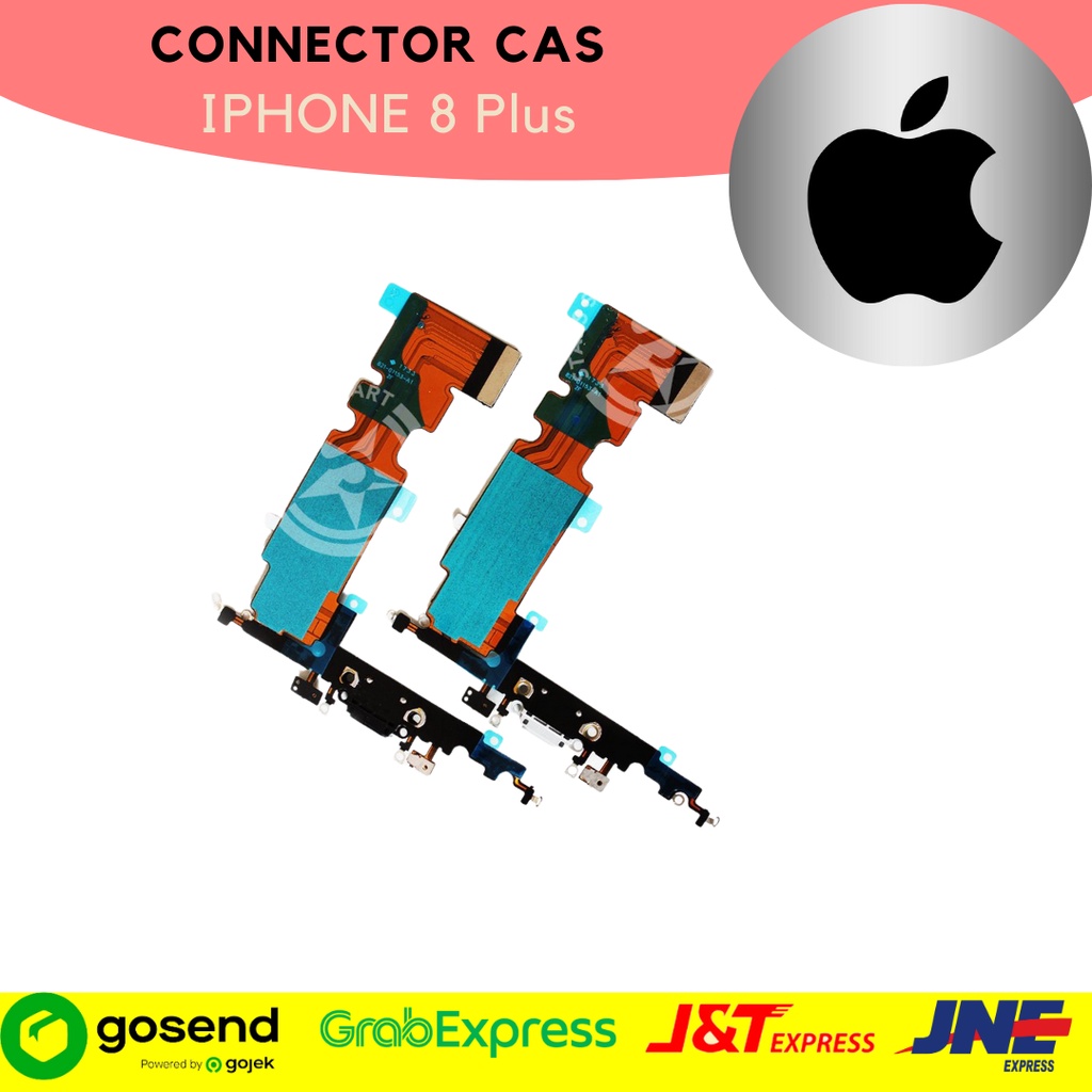 Konektor colokan cas Iphone 8 Plus bergaransi