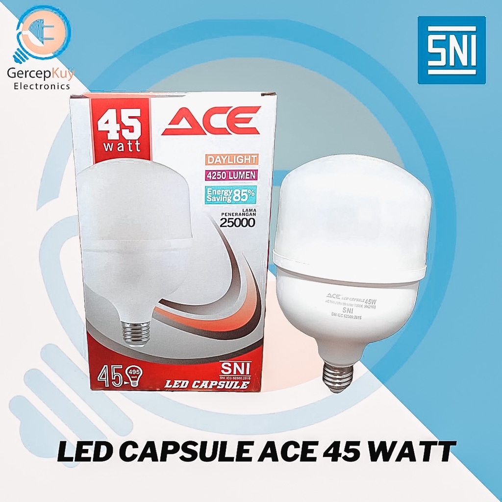 Lampu LED Capsule ACE 45 Watt Putih E27