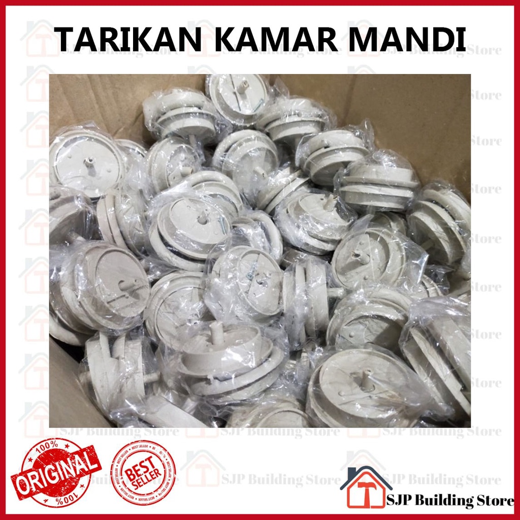 [COD] Tarikan Bulat PVC Plastik Toilet Handle Pintu Kamar Mandi WC