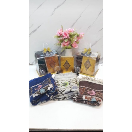 Souvenir mengenang 40 harian/100 harian/pengajian tahlil/Alquran-sajadah